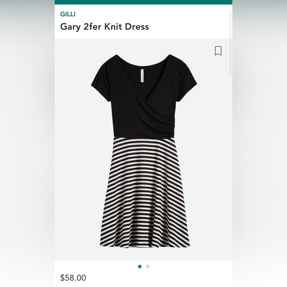 Gilli 2fer Knit Top Dress